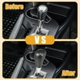 thumbnail image 4 of Perilla de cambio de marcha única para automóvil, perilla de cambio interior para Scion XD 2008-2014, cuero sintético, plástico gris, 4 of 7