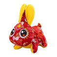 thumbnail image 3 of 2Pcs Adorable Chinese New Year Rabbit Plush Toy Bunny Doll Lunar New Year Decorative Party Favor Stuffed Animals For Kids Children Office 15cm Red 20cm Deep Red, 3 of 9