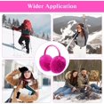 thumbnail image 6 of 1Pcs Women Winter Earmuffs Girls Faux Fur Fluffy Soft Ear Warmer Outdoor Plush Warm Ear Covers, 6 of 6