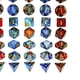 thumbnail image 5 of de dados poliédricos acrílicos, juguetes D8 D10 D12 D20 con bolsa para s DND, s de RPG, enseñanza de matemáticas Hugo Dados poliédricos, 5 of 7