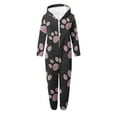 thumbnail image 4 of Pyjama pour Filles, Combinaison de Nuit Chaude d'Hiver à Manches Longues avec Capuchon, Combinaison Pyjama pour Filles, 4 of 6