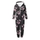 thumbnail image 4 of Mono de niña de manga larga con capucha y manga larga, pijama informal de invierno cálido, ropa de dormir para niña, mono de poliéster, 4 of 5