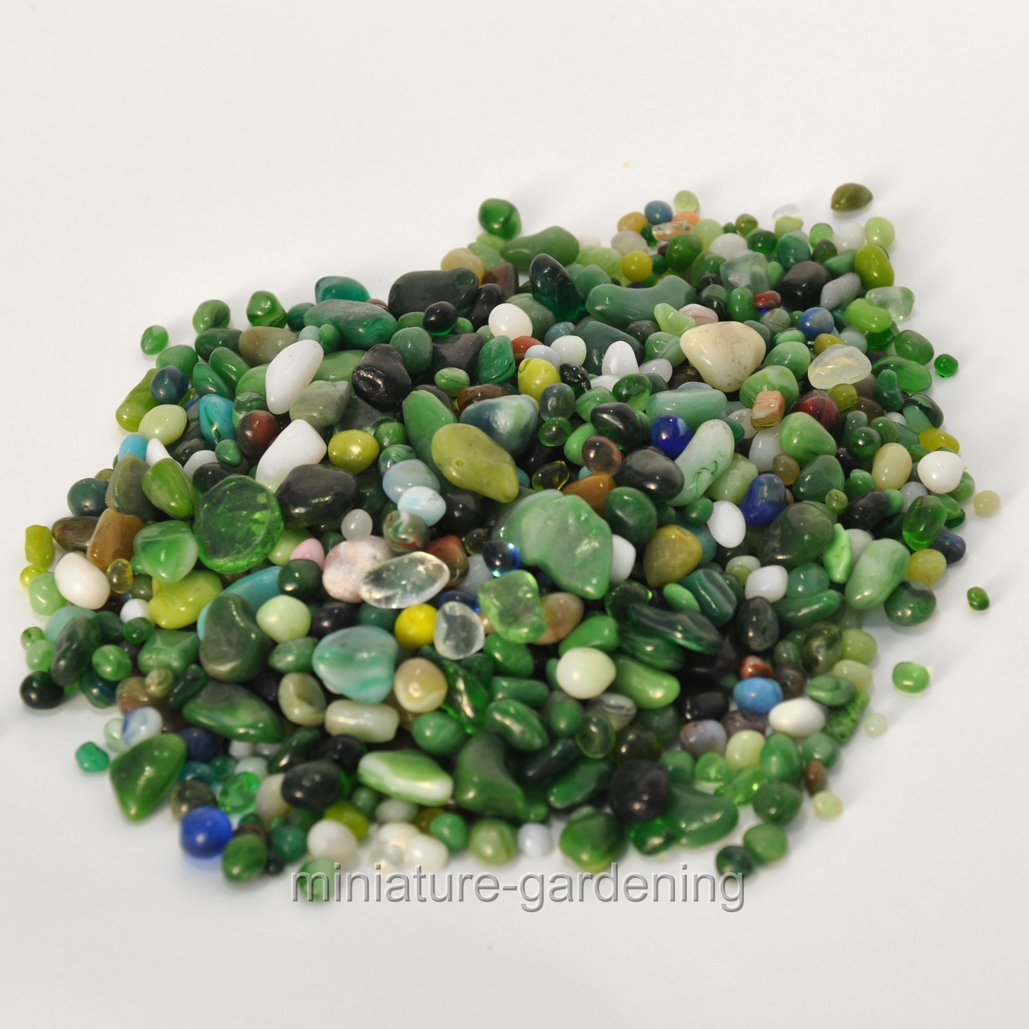 Accent Decor Forest Glass Pebbles for Miniature Garden, Fairy Garden by Accent Decor, Inc.