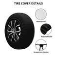 thumbnail image 4 of 14'' Blue Star Geometric Art Tire Cover, Universal Spare Wheel Covers, Dust-Proof, Water-Proof, Sun-Proof and Corrosion-Proof, 4 of 9