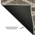 thumbnail image 5 of Addison Rugs Mayfield Premium Machine Washable Transitional Geometric Brown Rectangle Rug, 3' x 5', 5 of 6