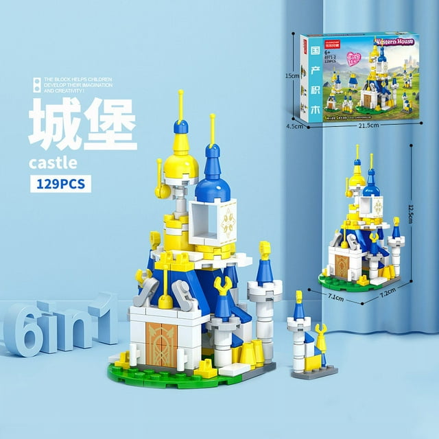 Blocs de Construction Château de Porte-Avions Jouets Assemblés-KEEW