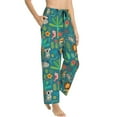 thumbnail image 2 of Daiia Jungle Animals Women's Sleep Pant with Pockets and Drawstring,Pajama Pants-Small, 2 of 9
