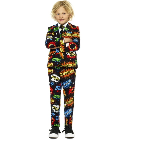 OppoSuits Boys Badaboom Comics Suit