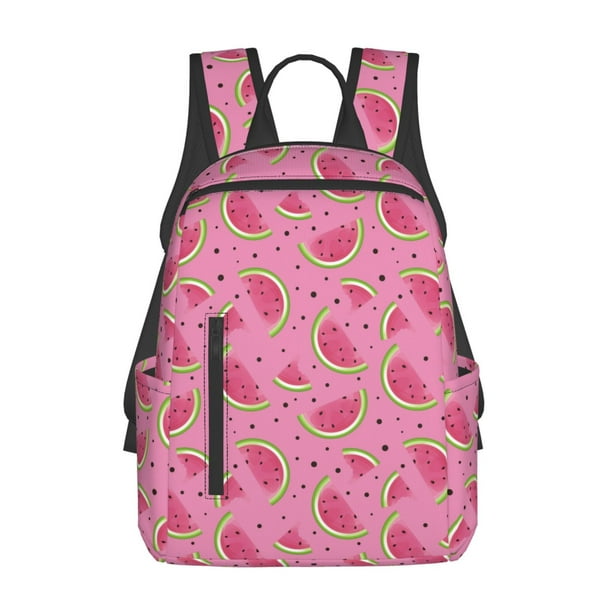 Disketp Watermelon Mochila Ligera e Impermeable, Mochila de Día Resistente para Viajes, Senderismo y Uso Diario para Hombre y Mujer