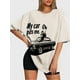 thumbnail image 3 of T-shirt short sleeve round neck summer casual loose N153, 3 of 5