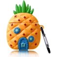 thumbnail image 1 of 3D Cute Cartoon Series Airpod 1/2 Case Skin with Mountaineering Buckle Stylish and Cute Design Airpod Case For Your Airpod Case (Pineapple House), 1 of 4