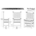 thumbnail image 3 of Vita 64" x 36" x "24" Kingsrow Garden with Trellis, Classic White Vinyl, VA68227, 3 of 5