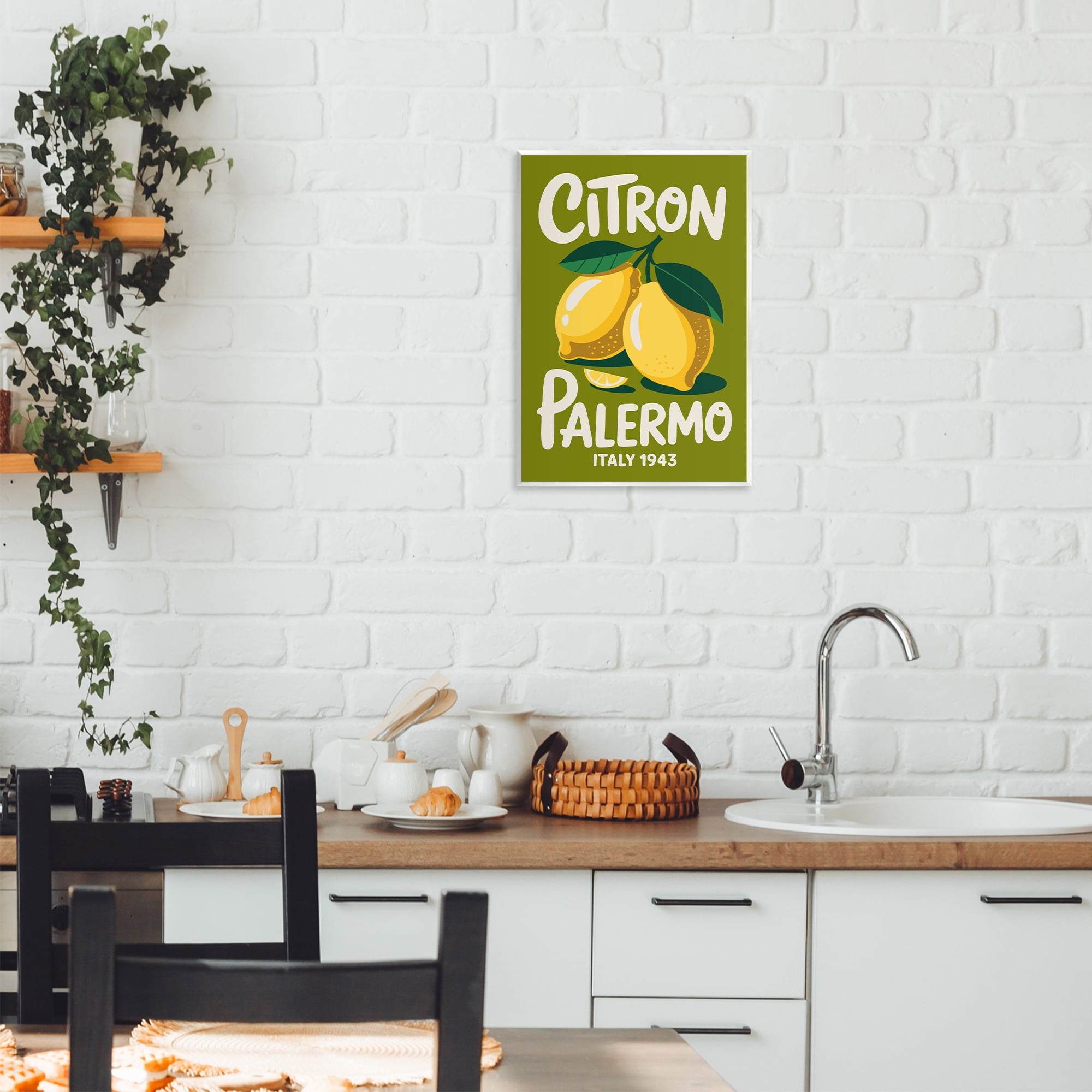 Stupell Industries Citron Palermo Lemons Wall Plaque Art, design by Andreas Magnusson