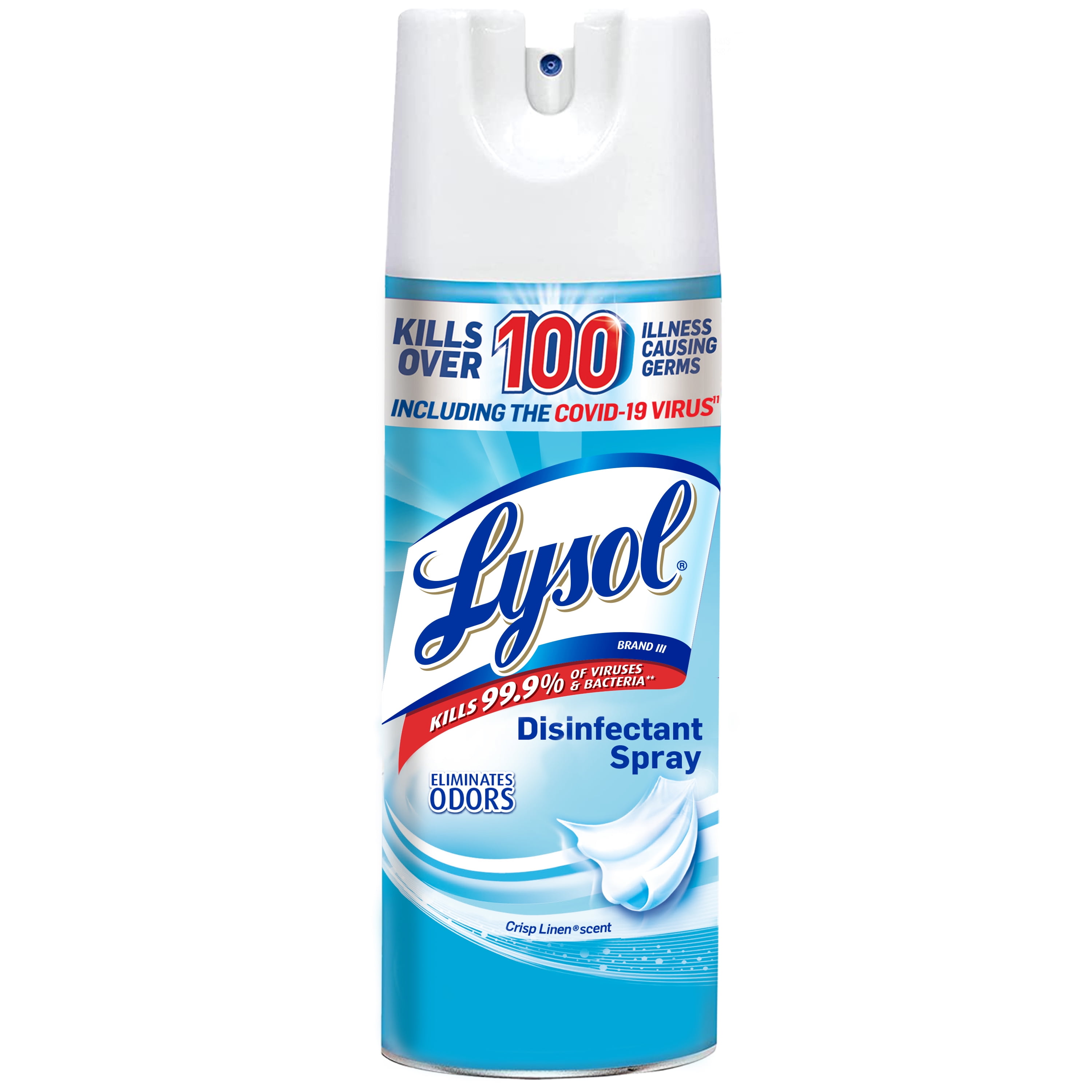 Lysol Disinfectant Spray for Sanitizing Antibacterial Disinfecting, Crisp Linen, 12.5 fl oz