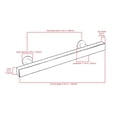 thumbnail image 2 of CKP #1550 Newport Collection 3-3/4 in. (96mm) Square Bar Pull, Amber Gold, 2 of 4
