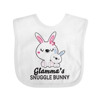 Inktastic Glammas Snuggle Bunny Easter Boys Baby Bib