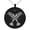 Black, variant on Tioneer Stainless Steel Huginn & Muninn Odin's Twin Ravens Engraved Small Medallion Circle Charm Pendant Necklace