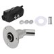 thumbnail image 3 of Accesorio de piel de para barco través del casco, con pernos y juntas, enchufe de tubo de material acero inoxidable apto para calentadores de Codo de 22 mm DYNWAVEMX Piel de escape a través del casco, 3 of 8