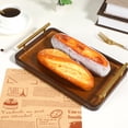 thumbnail image 4 of FELTECHELECTR Bandeja de bambú con asas: bandeja para servir comida para desayuno, mesa de centro, cena y bar. Bandeja decorativa de madera rústica para cocina y dormitorio., 4 of 6