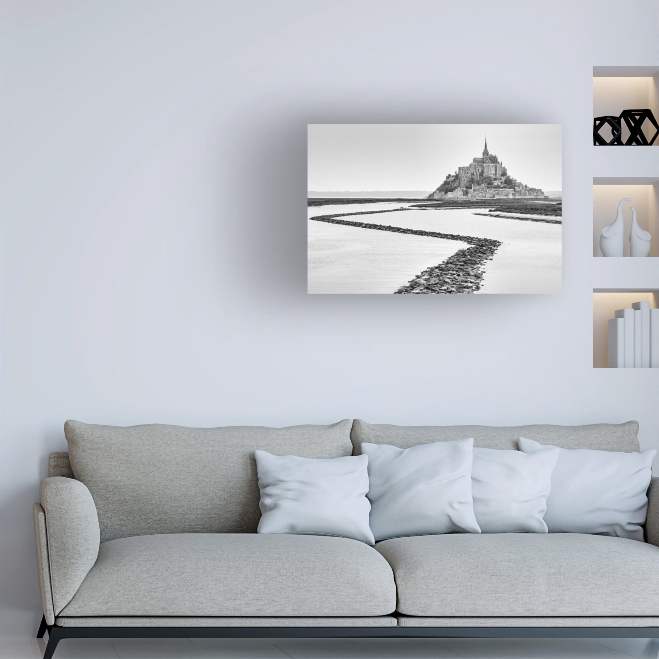 Trademark Fine Art Michelle Degryse Mont Saint Michel 3 Canvas Wall Art