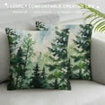 thumbnail image 3 of Chilfamy Watercolor Fog Forest Pillow Covers, Rustic Style Nature Pine Trees Print Throw Pillow Covers Winter Christmas Pillowcase Decor for Indoor Outdoor Home Sofa Bedroom Living Room, 3 of 5