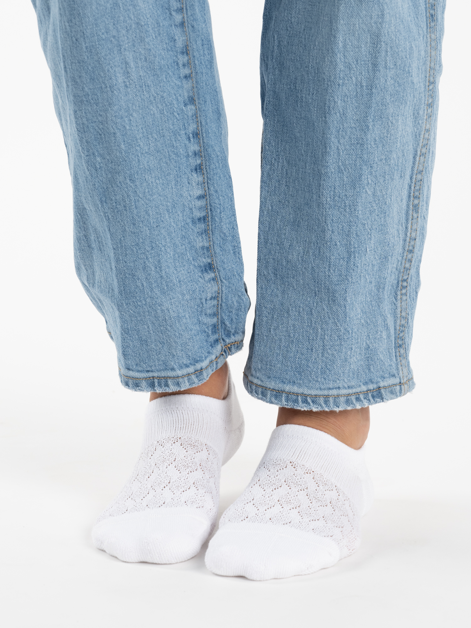 MUK LUKS Women's Dream Step No-Show Liner Socks, 4-Pack, OSFM