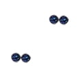thumbnail image 2 of yingyy 1 Paire de Boucles d'Oreilles Rondes à la Mode avec Strass Légers pour Fête d'Anniversaire Bleu Foncé 2ensemble, 2 of 6