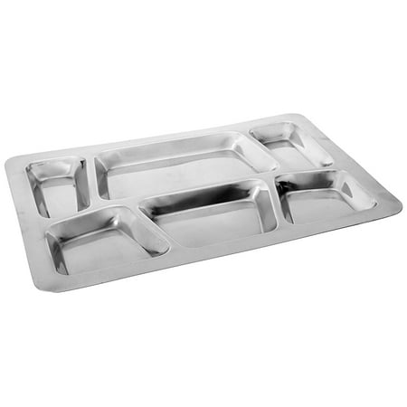 7 Compartment Tray - Winco 6-Compartment Mess Tray, Style B