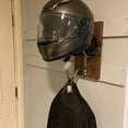 thumbnail image 4 of Motorcycle Helmet Rack And Jacket Hook Wooden Metal Hats Multipurpose For Coats  Wall-mounted, 4 of 5