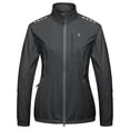 thumbnail image 3 of Women's Cycling Jackets Reflective Packable Running Jacket Windproof Water-Resistant for Hiking Biking with 6 Pockets Cold Weather (Iron Gray 2XL), 3 of 8