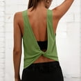 thumbnail image 4 of WCJM Women's Tanks and Camis Women High Neck Open Back Tank Top Sleeveless Athletic Workout Yoga Backless Summer Basic, 4 of 7