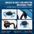 thumbnail image 5 of VEVOR Inflatable Water Bouncer, 10ft Recreational Water Trampoline, Portable Bounce Swim Platform with Slide,3-Step Ladder & Electric Air Pump,Kid Adult Floating Rebounder for Pool Lake Water Sports, 5 of 9