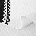 thumbnail image 5 of Erosebridal Romantic Letter Twin Quilt Set for Boys Girls, Heart Print Twin Coverlet Set, Black White, 2 Pieces, 5 of 7