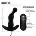 thumbnail image 5 of Anal Plug Butt Plugs Portable Anal Vibrators 10 Vibration Modes with Remote Control, Male Adult Sex Toys for Men Women Pleasure, P Spot G Spot Stimulation Male Prostate Massagers, Black, 5 of 6