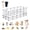 Plastic+Metal-28 panels-L, variant on Small Pet Exercise Fence Plastic-18 Panels For Rabbits Guinea Pigs Hamsters Ferrets Hedgehogs