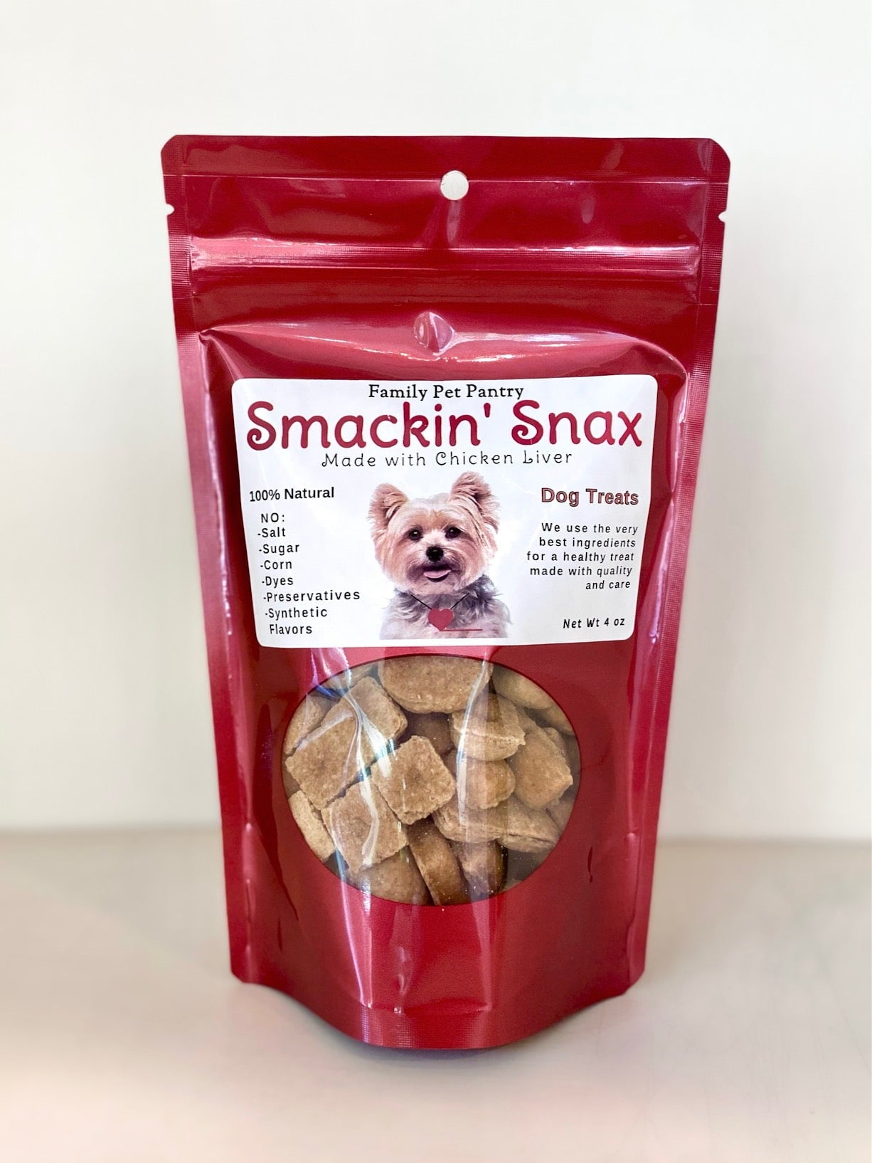 Smackin' Snax Chicken Liver Dog Treats Squares