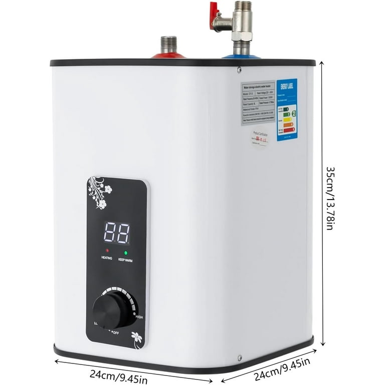 Electric Tank Water Heater, 8L Tank Water Heater for Point of Use