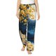 thumbnail image 1 of Balery Moonlit Golden Tree Peacock Pantalones de pijama para mujer, pijamas ultraligeros, pantalones de estar por casa-Medium, 1 of 6