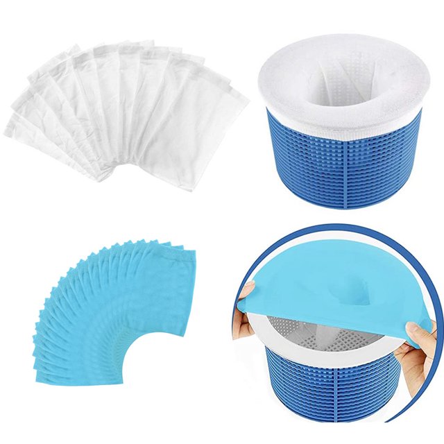 10 Pack Pool Skimmer Socks, Swimming Pool Filter Socks for Inground