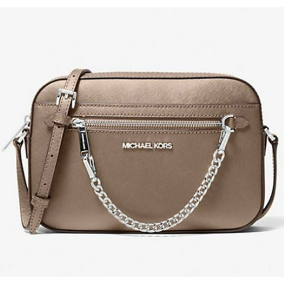 Michael Kors Women's Saffiano leather Zipper Crossbody bag, Dusk