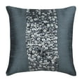 thumbnail image 1 of Pillow Covers, Grey Pillow Cover, 3D Sequins Beaded Glitter Pillow Cover, 18x18 inch (45x45 cm) Pillow Cover, Square Silk Pillow Cover, Geometric, Modern, Circles - Silver Bullets, 1 of 4