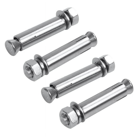 4Pcs M8X60mm Wall Concrete Brick Expansion Screws Closed Hook Anchor Bolts,4 x Expansion Hook Bolt,Silver
