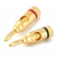 thumbnail image 3 of Arkzeo 10/20X 4mm Banana Plugs Gold Plated Musical Audio Speaker Cable Wire Connector 20pcs, 3 of 4