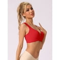thumbnail image 5 of Unique Bargains Women's Universal Non-Wired Bra Push Up Vest Bralette Red 36 E, 5 of 5