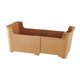 thumbnail image 4 of Caja de almacenamiento de libros con ruedas, organizador de almacenamiento, resistente, grande, decorativa, portátil marrón, 4 of 9
