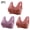 Purple#2, variant on Viikei Breathable Cotton Bra for Women All-Day Wear,3PC Women Front Buckle for Middle-Aged and Elderly Underwear Soft Oversized Tank Top without Steel Ring Printed Bra Coffee M