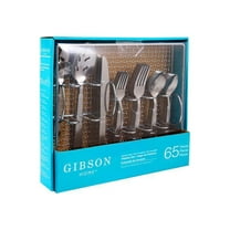 Gibson Cutlery Set – Durable Stainless Steel Kitchen Knife Set with Ergonomic Handles, Precision Blades for Everyday Food Prep, Complete Cooking and Dining Essential