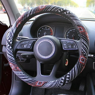 Cloth Steering Wheel Covers for Women Bohemian Universal 15 inch Baja  Blanket Enthic Maya,ClothB 