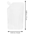 thumbnail image 6 of HEALEEP Disposable Liquid Beverage Bags Transparent Picnic 50Pouches 5Funnels, 6 of 6