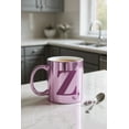 thumbnail image 6 of Personalization Mall Metallic Initial 11 Oz. Mug, Purple, F, 6 of 6